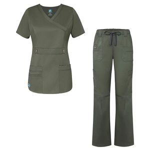Adar Pop-Stretch Junior Fit Women’s Scrub Set